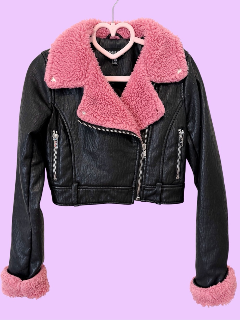 Current mood sweetly mistaken crop moto jacket